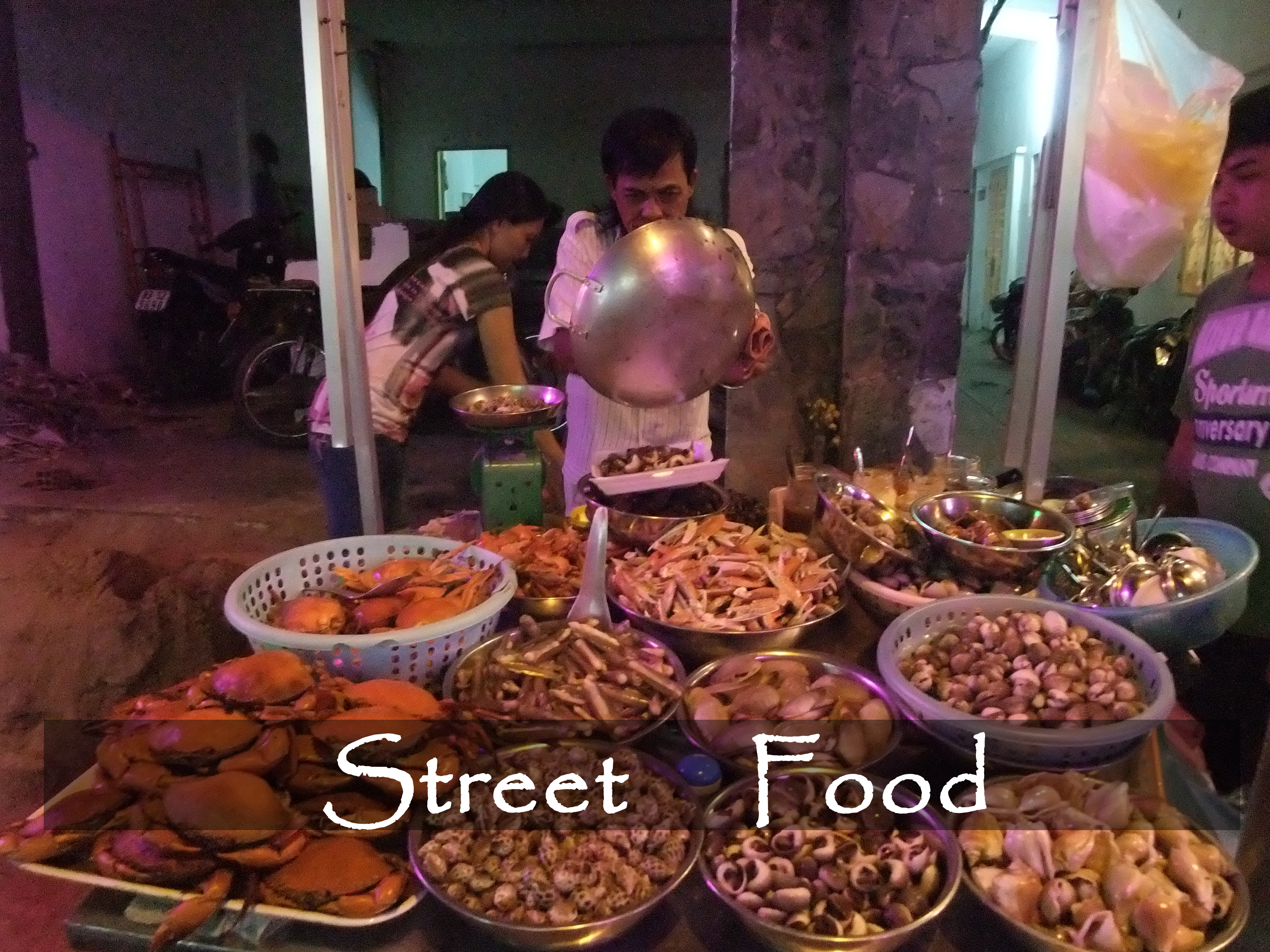 street food in Halong bay cruise tour